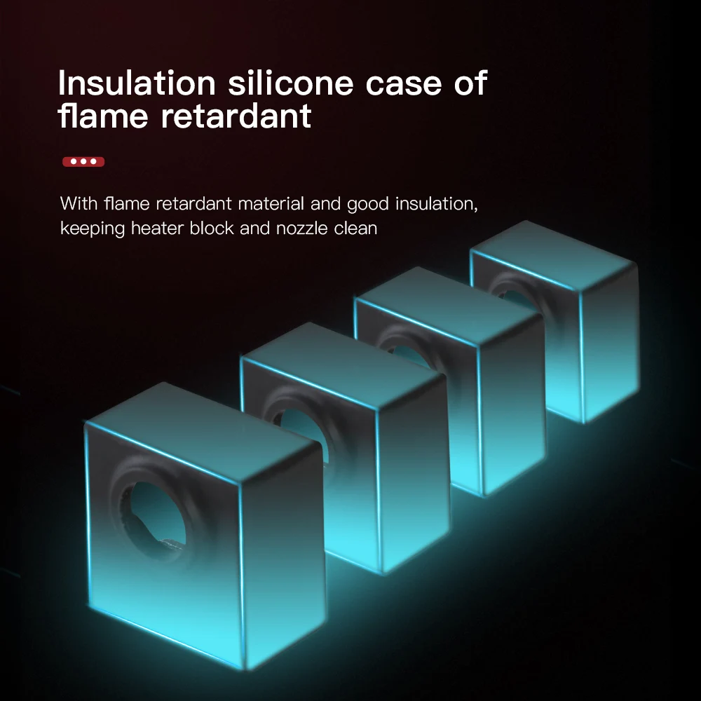 
Creality Ender 3 Parts Nozzle 0.4mm 3D Printer Stable Performance Red Color 3D Print Nozzle Kit 