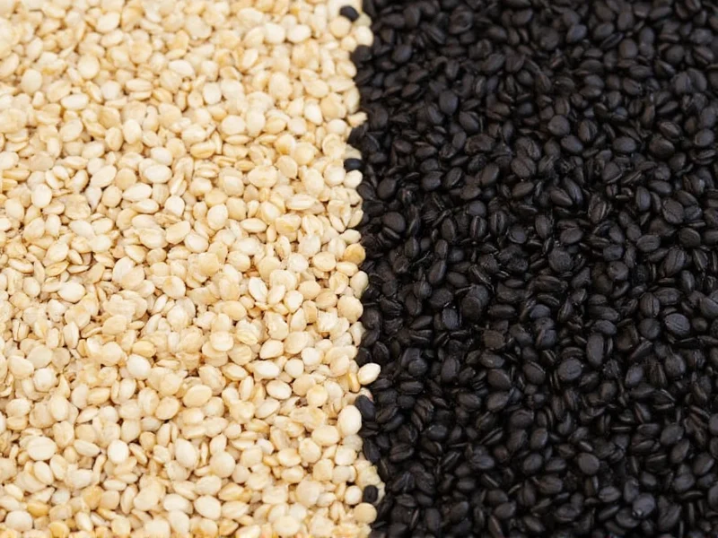 white sesame seeds vs black