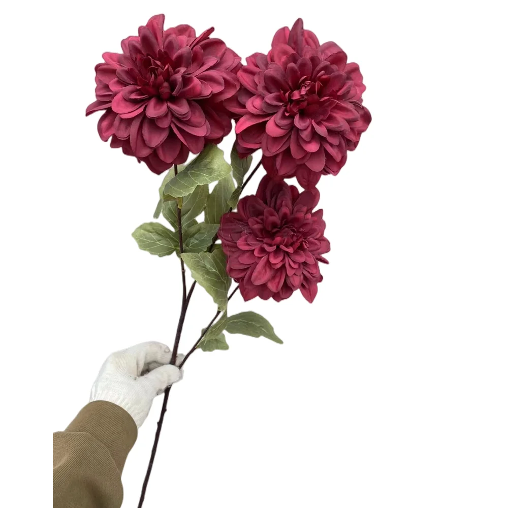 

Good price artificial dahlia silk flower artificial flowers dahlia for home wedding decoration