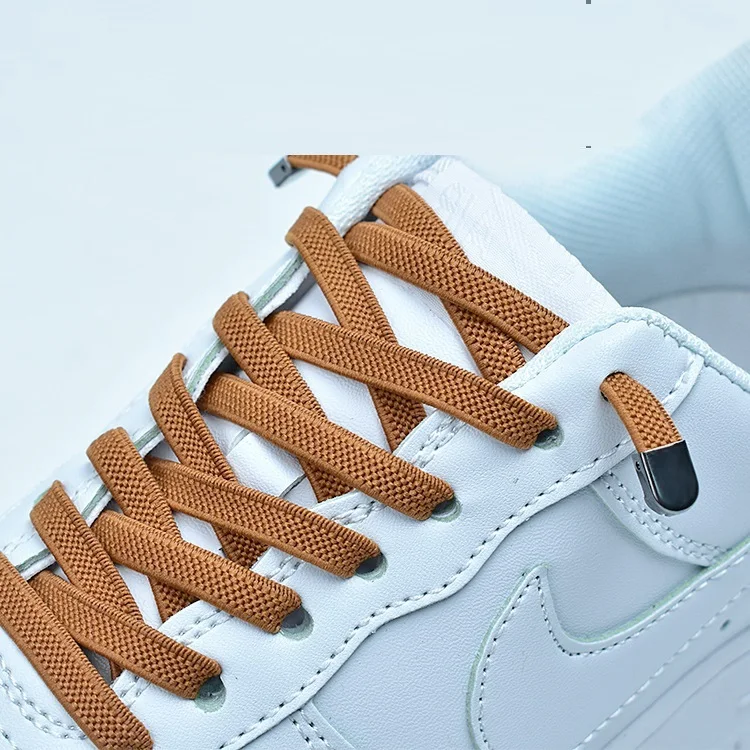 

Hot Outdoor Leisure Sneakers Lazy laces Colorful Quick Metal Shoelaces Elastic Shoe laces No Tie Flat Magnetic Shoelace