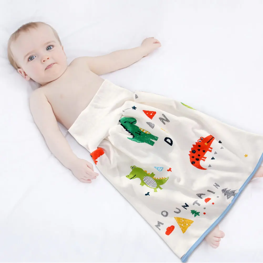 

Baby Training Diaper Skirt Pure Cotton High Waist Anti-leakage Waterproof Breathable Baby Cloth Diaper Urination Skirt for Comfo