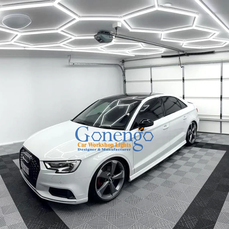 

Car Washing Booth Car Washing Station Hexagonal Car Beauty Lamp Repair Light