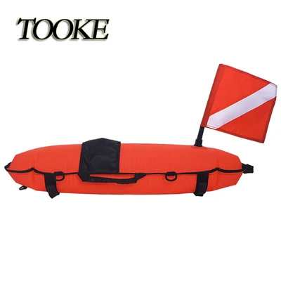 

Dropshipping Inflatable Scuba Diving Spearfishing Signal Float Buoy + Dive Flag Banner Swimming Diving snorkeling Accessories, Blue,red