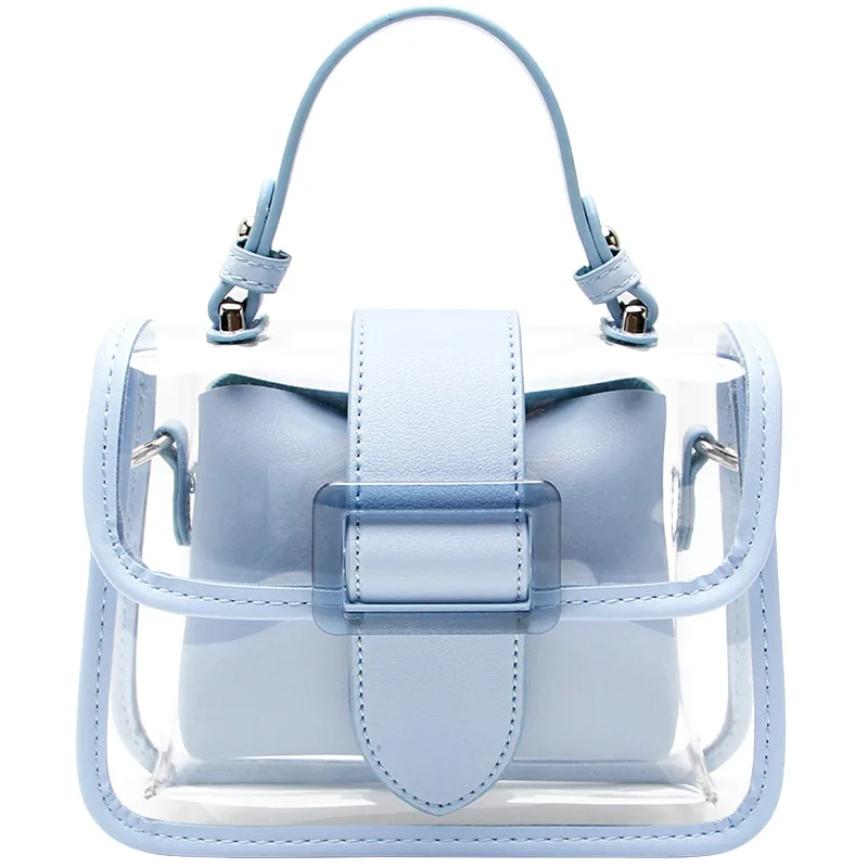 

2021 Summer Autumn Hot Selling Chain Bag Fashion Women Transparent Bag Clear PVC Jelly Handbags