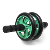 

2019 popular 16cm fitness equipment abdominal dual wheel exercise ab/s double roller wheel for stomach