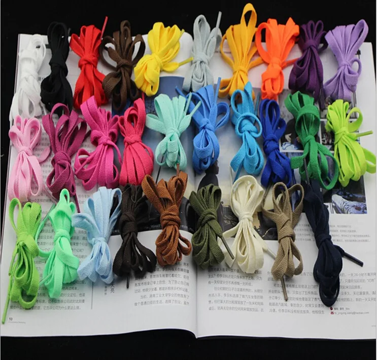 

Ready for shipping Multi Color Sneaker Flat Shoelaces Flat Jordan Shoes Laces Flat Polyester AF1/AJ1 Sports shoelace