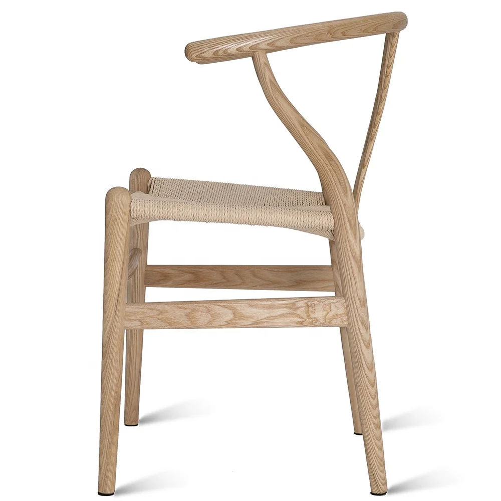 
Ash wood Hans Wegner/ Danish /Professional factory Y-Chair Solid Wood Dining Chairs Wishbone Chair 