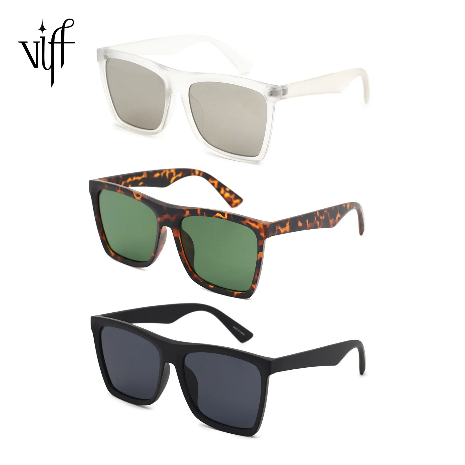 

VIFF HP20551 2021 Fashion Luxury Wholesale Eyewear Designer Shades Square Sun Glasses Oversized Matte Women Sunglasses