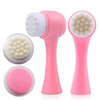 

3D Double Side Multifunctional Face Washing Brush Skin Cleaner Machine Exfoliator Facial Cleaning Brush