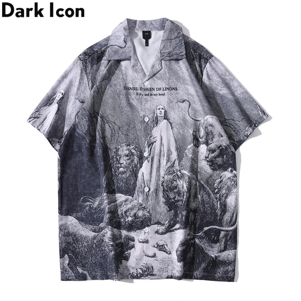 

Jesus Shirt Men Summer Short Sleeve Light Weight Material Street Polo Shirts Men