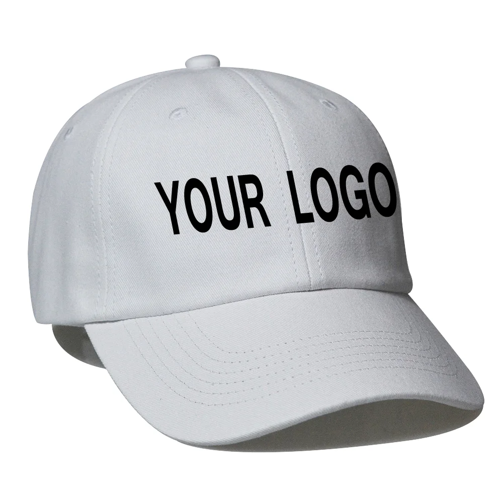 

Free shipping custom your logo dad caps embroidery logo high quality unstructured cotton dad hats