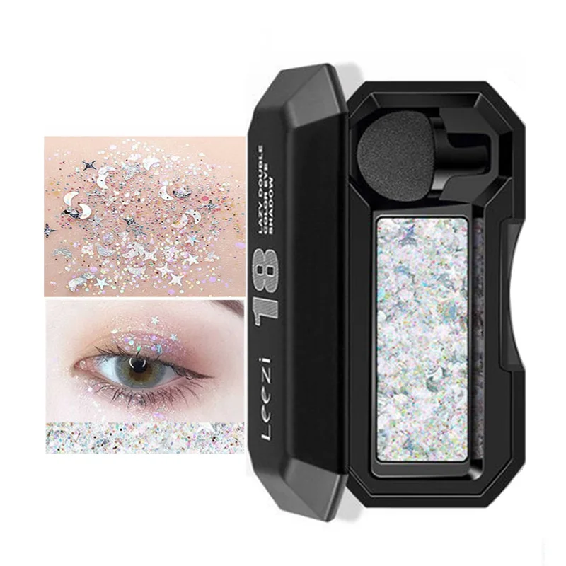 

Leezi Lazy Eyeshadow Multicolor Glitter Eye Shadow Square Water Sweat 5225#