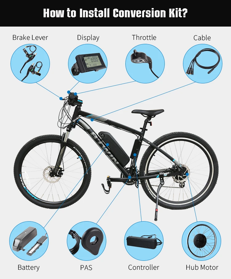 26" Integrated E Bike Wheel Motor 48v 350w Electric Bicycle Motor