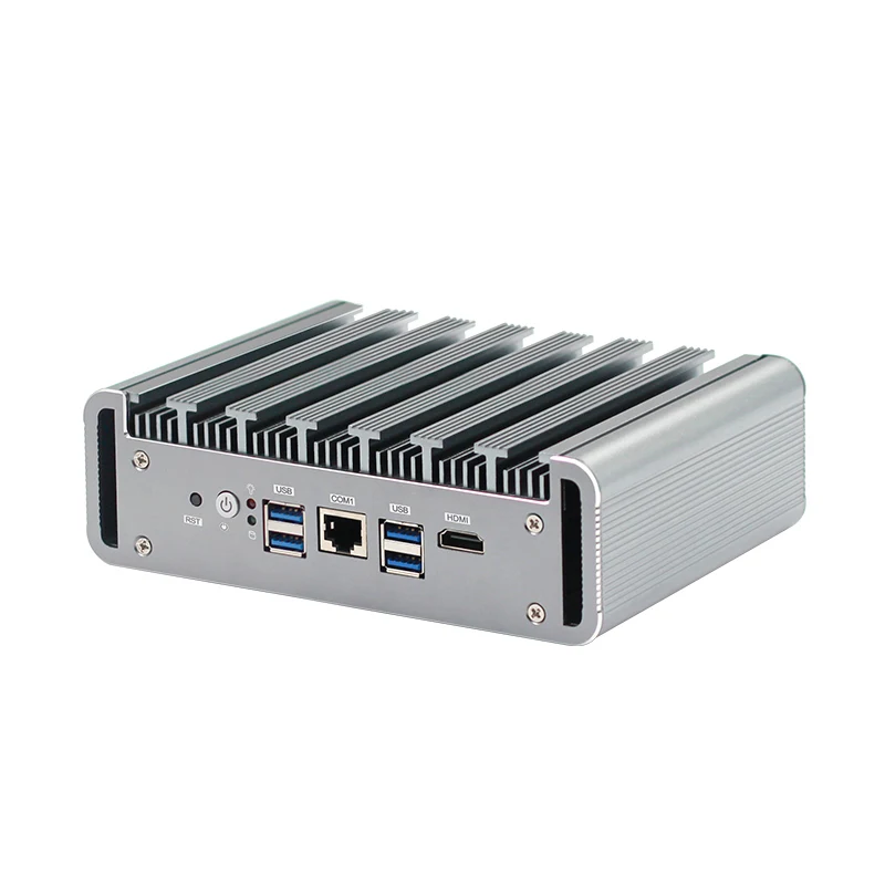 

6lan mini pc Fanless Mini PC DDR4 i3i5i7 VPN router server pfsense firewal MINI core industrial Barebone Nuc Computer 4 USB3.0