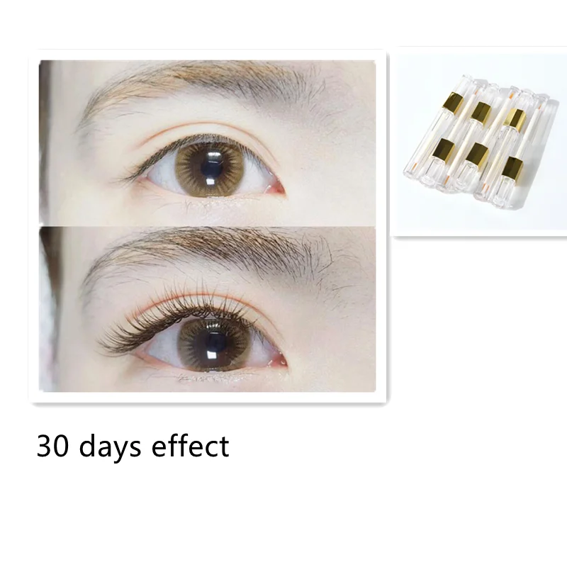 

2021 new type transparent 45 days eyelash growth safe composition MSDS eyelash enhancer certificate lash growth serum, White and yellow