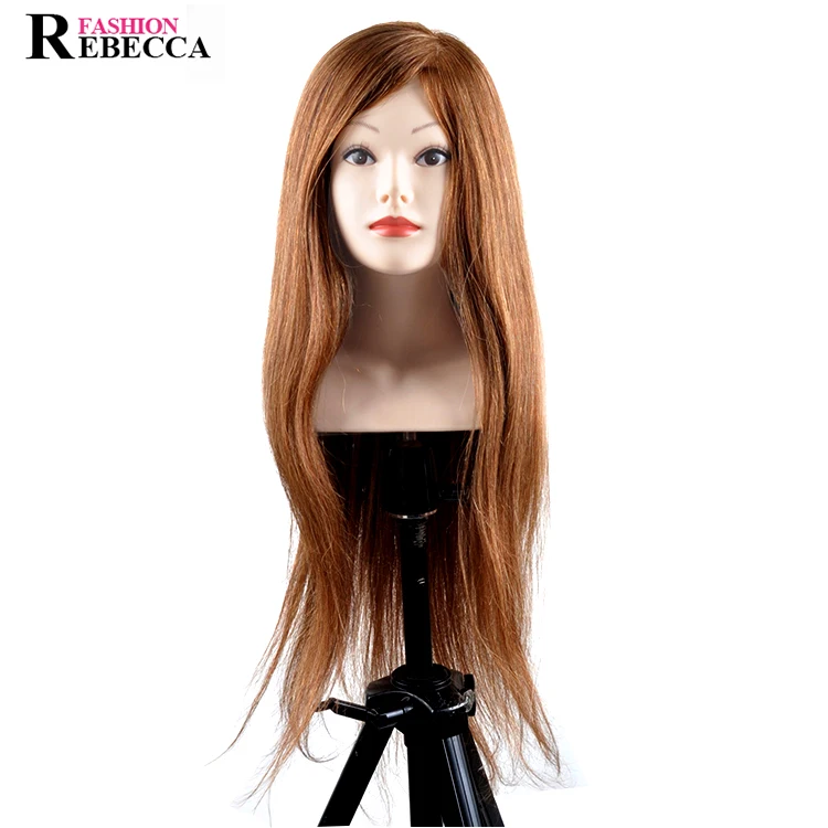 

Rebecca 8-24Inches Female Human Hair Doll Manikies Wholesale Mannequin With Hair Barber Mannequin Training Head Mannequins