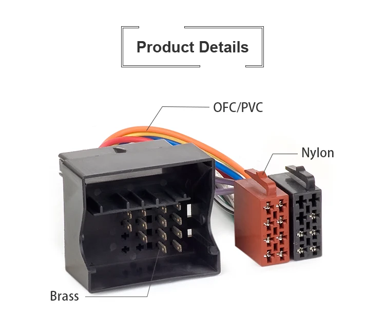 GHOSTAudio ISO Wiring Harness Car Stereo Adapter Connector Radio Wire Connecter Adaptor Plug Kit for BMW LAND ROVER ROVER - ANKUX.COM