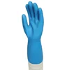 Green nitrile industrial oil resistant work gloves