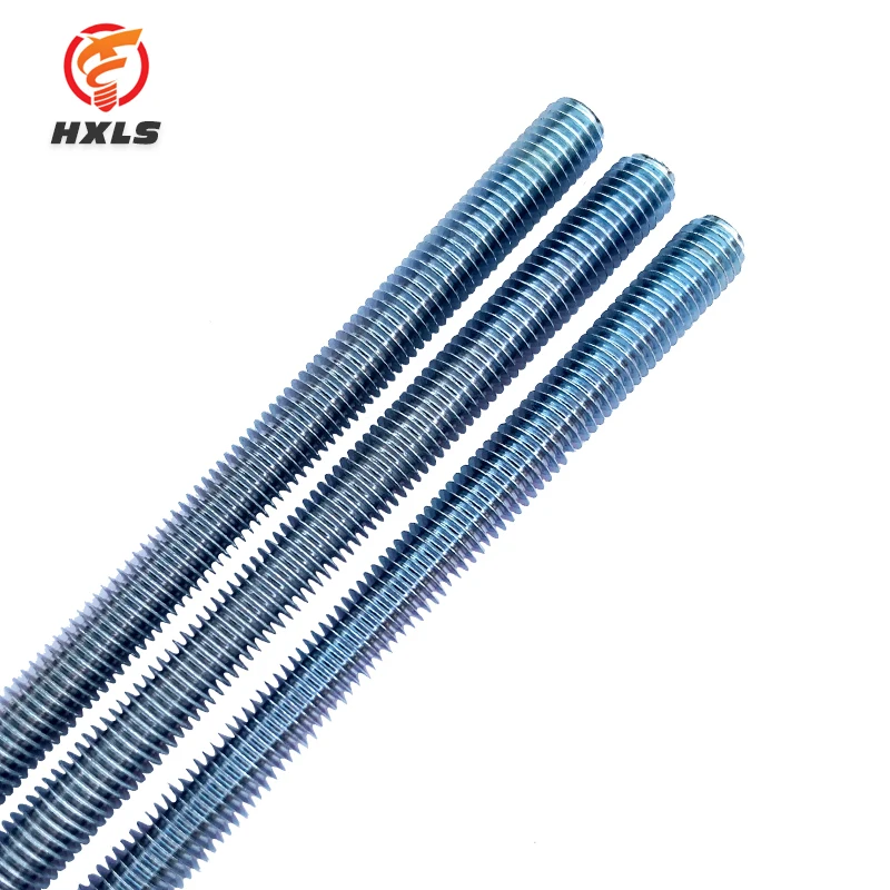 Factory Wholesale Metric Zinc Plated Carbon Steel Thread Rod DIN 975 M4-M48 1000mm~3000mm