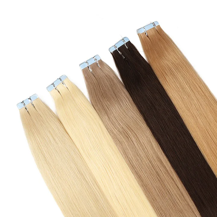 

double drawn hair tape extensions manufacturers Wholesale russian human hair 100 Top Quality tape in hair extensions vendors