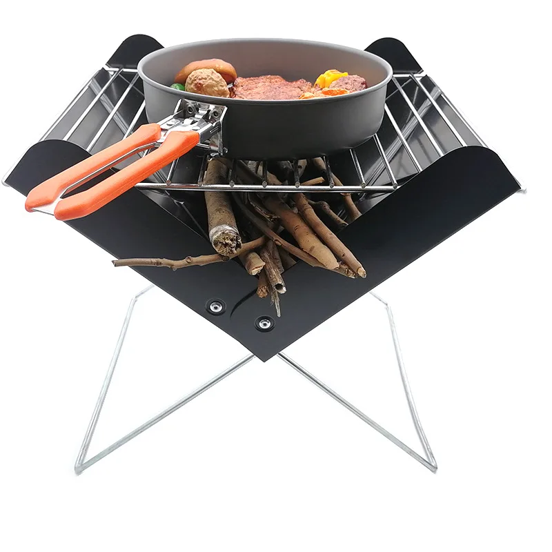 

Easily Assembled Outdoor X-Shaped Portable Stainless Steel Charcoal Bbq Grill