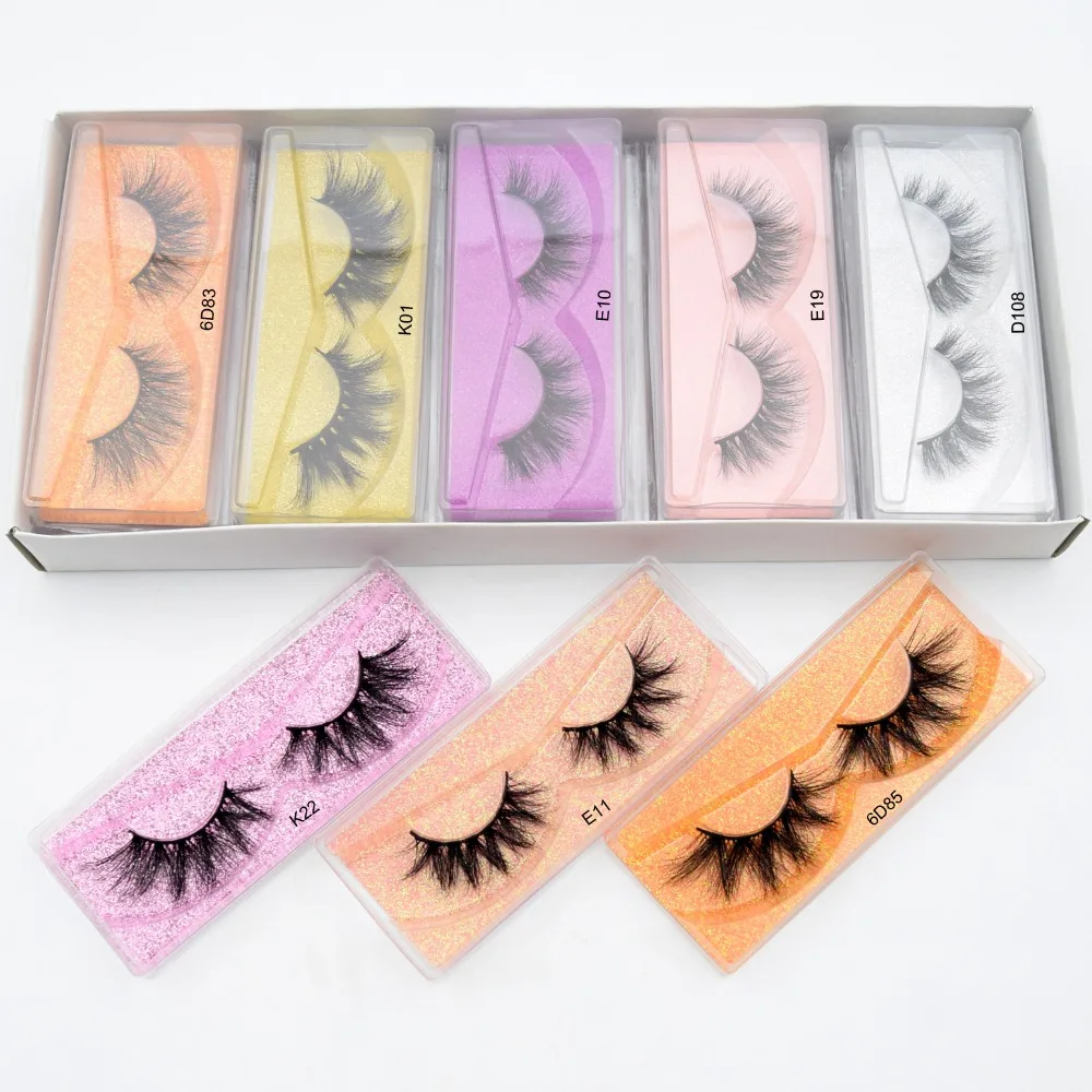 

wholesale 100pairs Mink Eyelashes Cruelty Free Lashes Makeup Dramatic False Eye Lashes Fluffy Full Strip Thick Mink Lashes