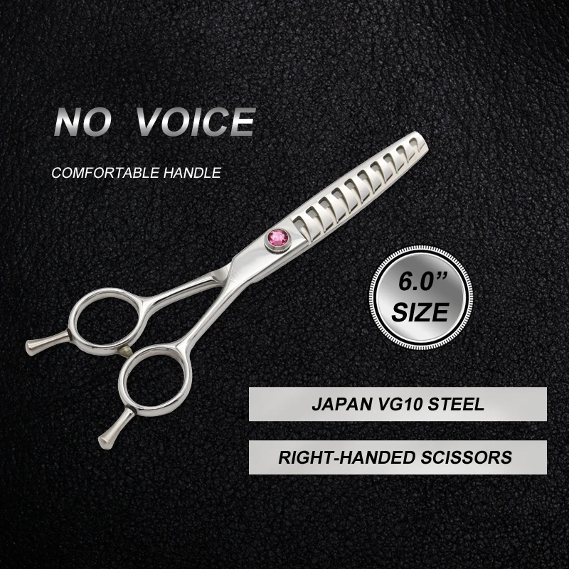 

Made in china sharp 6 inch 440c steel thinning cutting and thinning scissors, Silver
