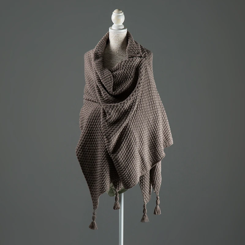 Yiruio Xw Mora Blanket Spain Foil 100 Cotton Blanket With Pom Pom