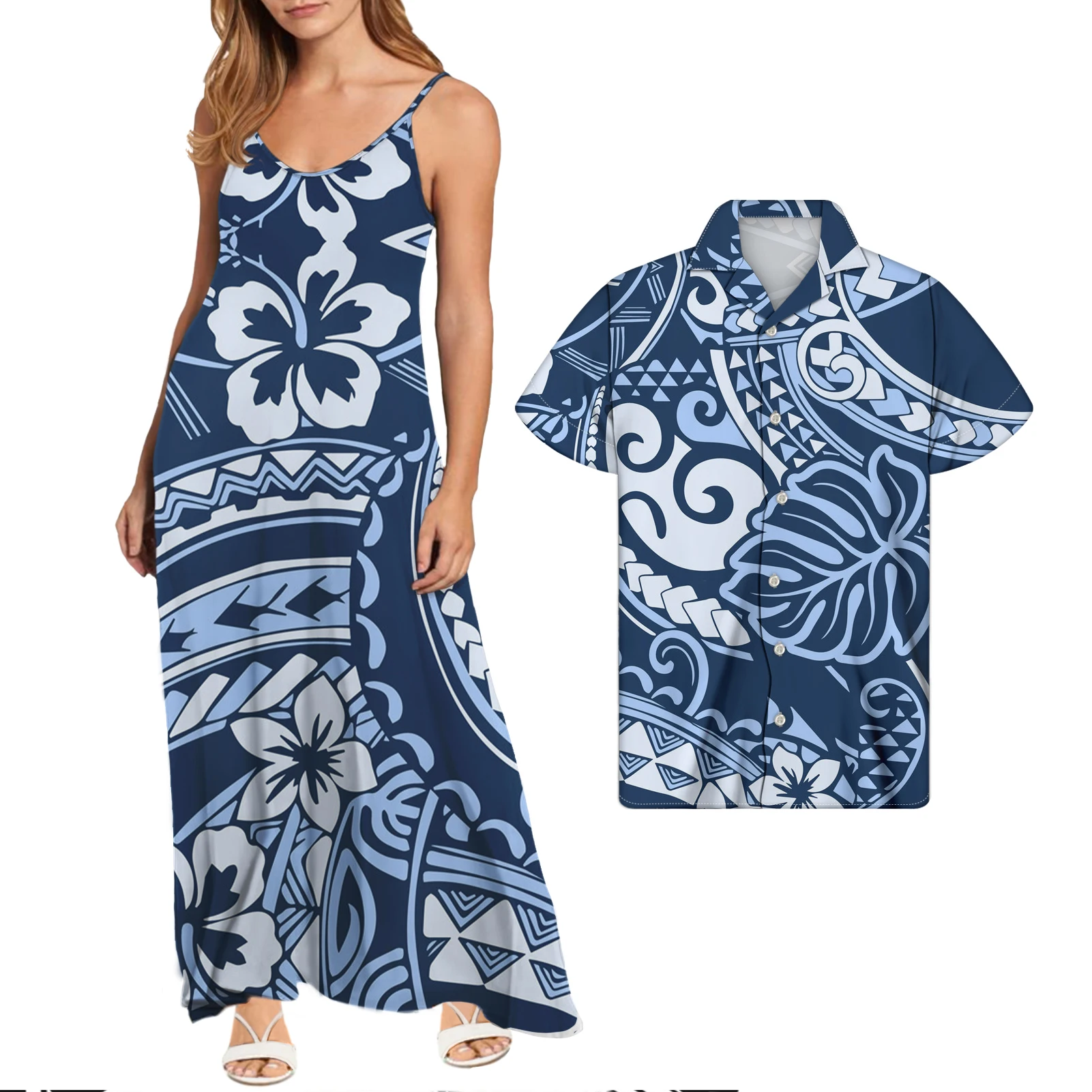 

New Arrival Vintage Couple Outfit Sets 2021 Hot Women Dresses New Arrival Custom Evening Dresses With Parttern MOQ 1, Customized color