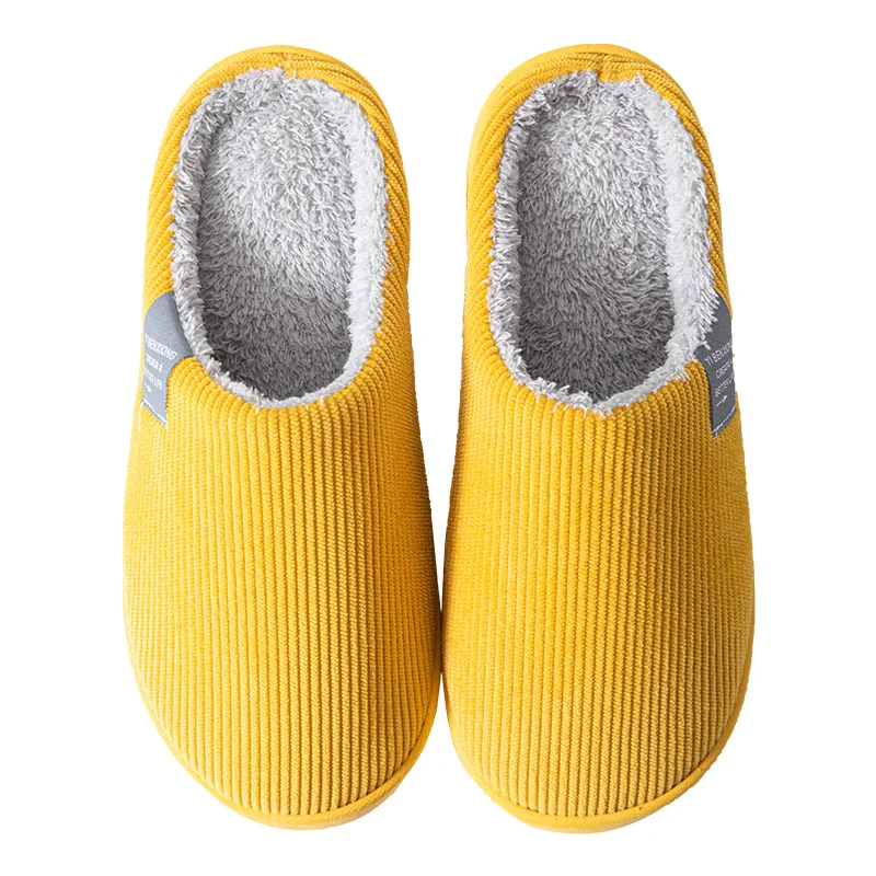

Hairy cotton slippers women's winter home indoor thick-soled warm non-slip couple slippers men's home autumn and winter