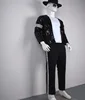 Michael Jackson Billie Jean Suits Sequin Kids Adults Jacket Pants Glove Socks Show Black Sequined Cosplay costume