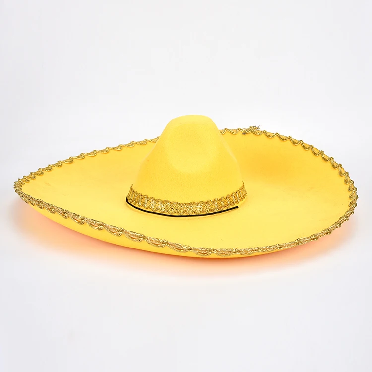 Novelty Mexican Hat Mexican Fancy Clothing Accessories Black Red Yellow