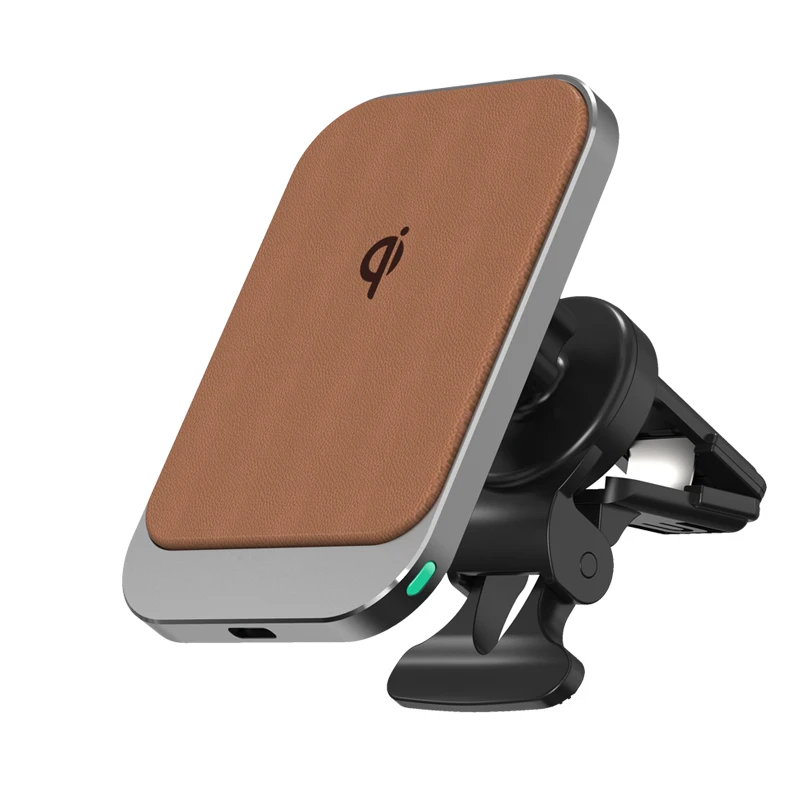 

new products 2021 unique 15W magnetic strong holding wireless charger for car