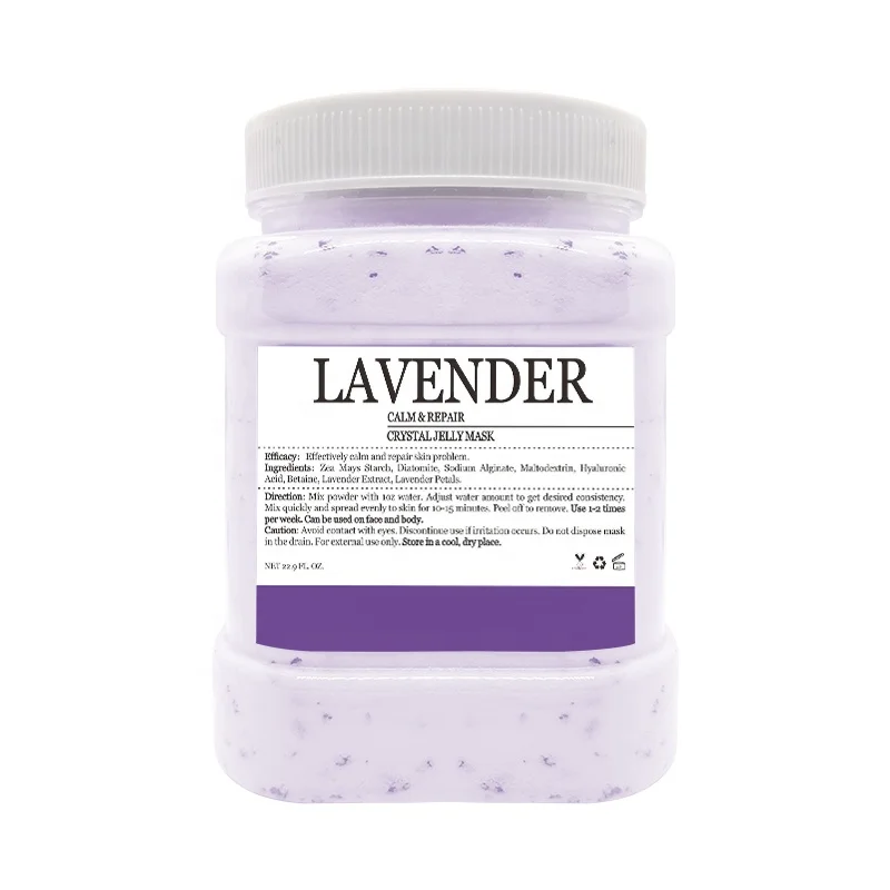

650g Organic Natural Lavender Face Mask Powder Crystal Hydrojelly Facial Powder Jelly Mask Powder