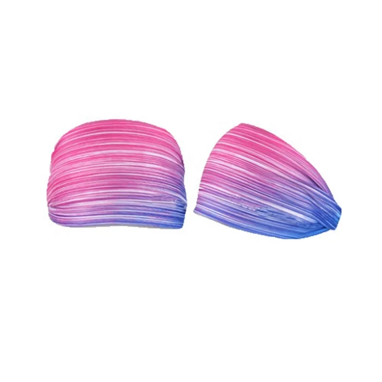 

Fashion Sport Sweat Headband Sports Basketball Headband Sweatband Head Sweat Band, Black, grey, rose, blue, orange