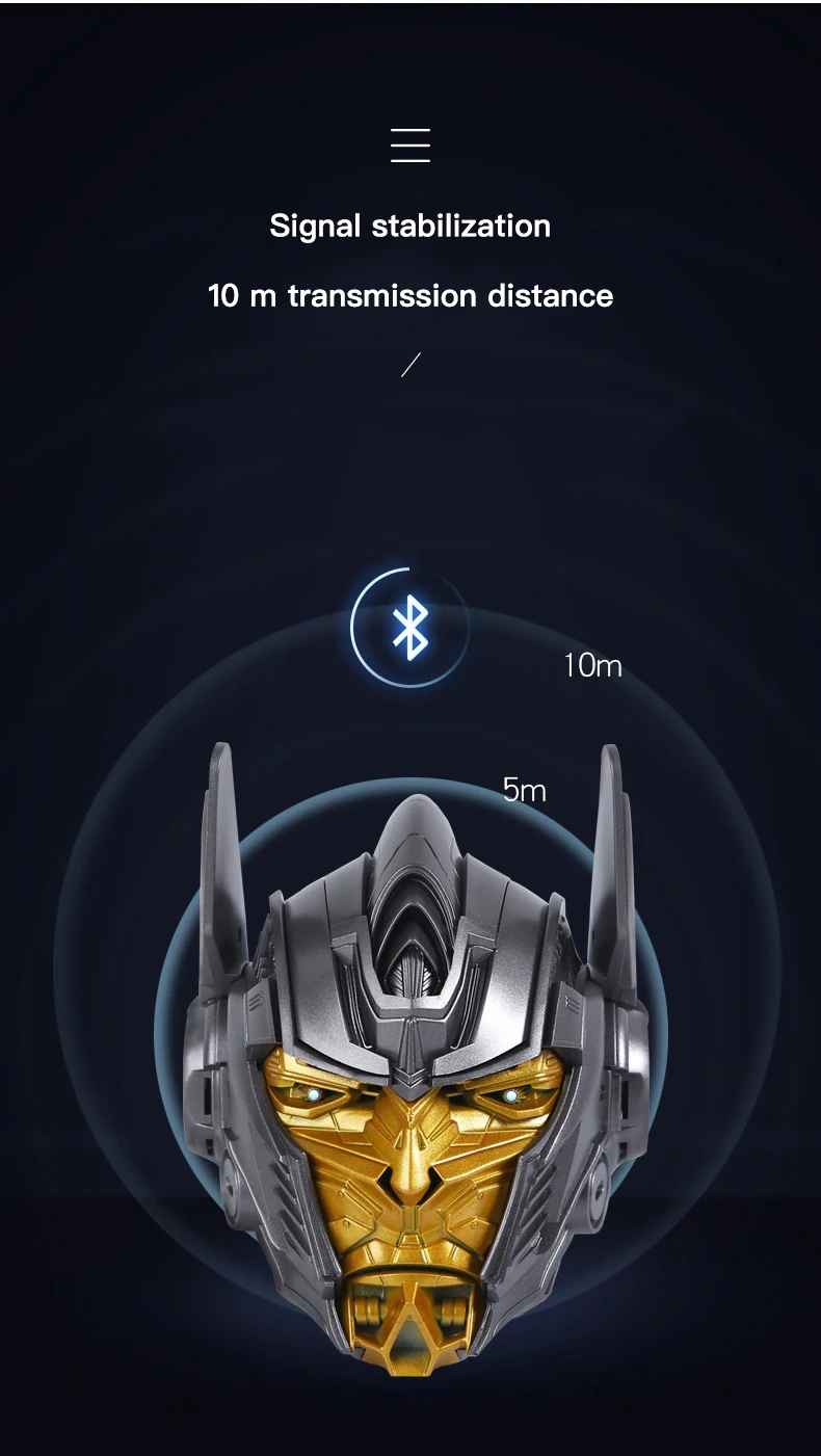 Amazon new arrival Unique Electronic Gadgets Optimus Prime Portable 1200 mAh Speaker TF card bluetooth cartoon speaker - ANKUX.COM