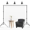 10 by 6.5Ft Adjustable Photography Studio Backdrop Support System Background Stand