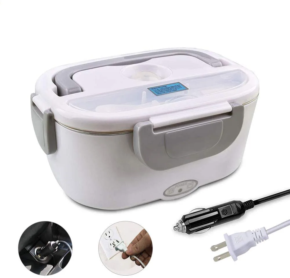 
Portable Food Warmer Car Heated Mini Food Box Stainless Steel Electric Lunch Box  (1600115332996)