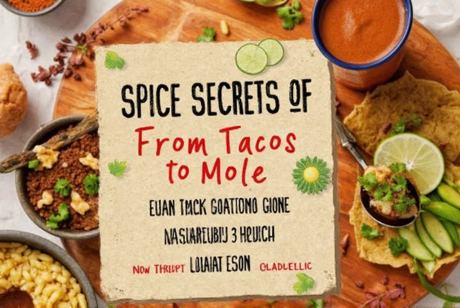 Infographic showing common Mexican cooking mistakes