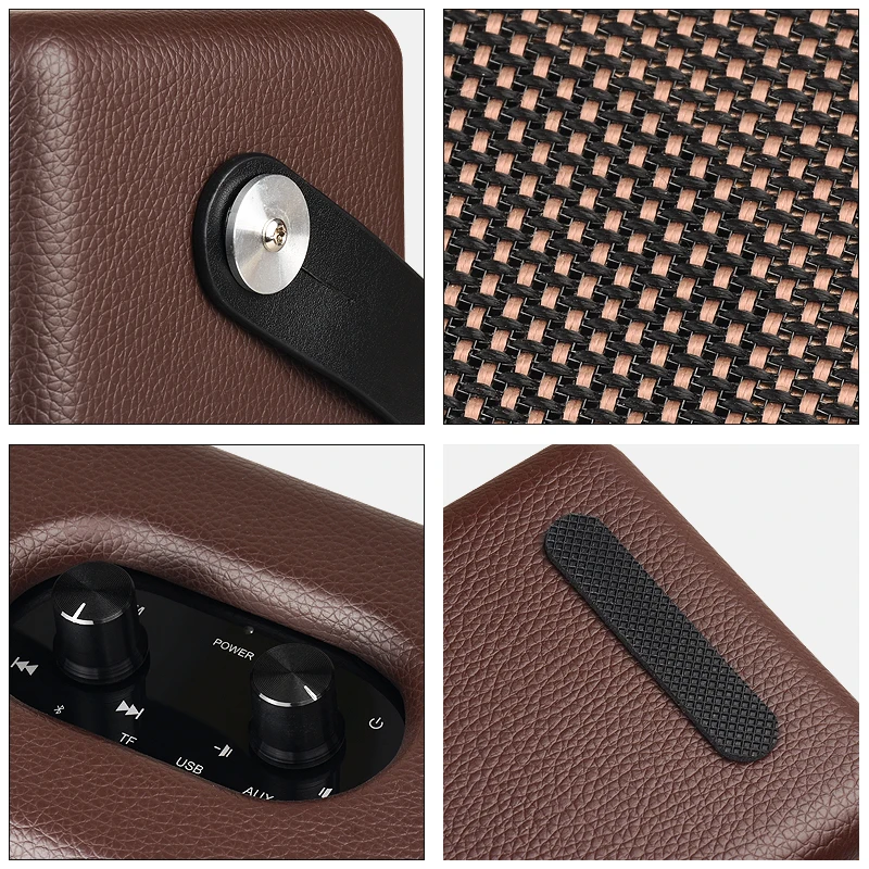 2020 New Leather Mini Wireless 4.2 Speaker Portable Design - ANKUX.COM