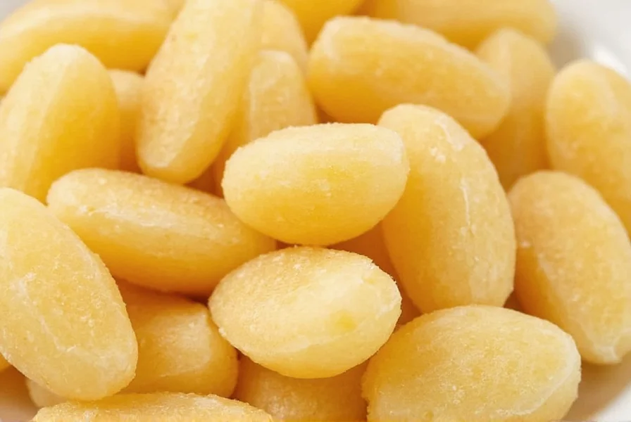 Comparison of different ginger candy varieties arranged by ginger concentration from high to low