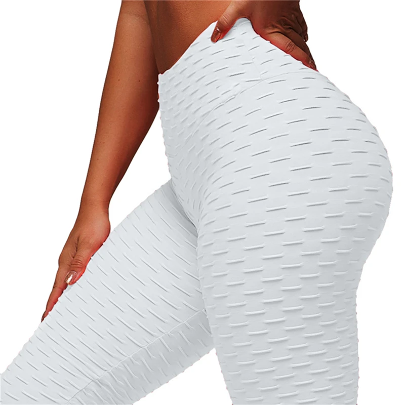 Custom logo high waist gym compression white yoga leggings fitness women manufacturer