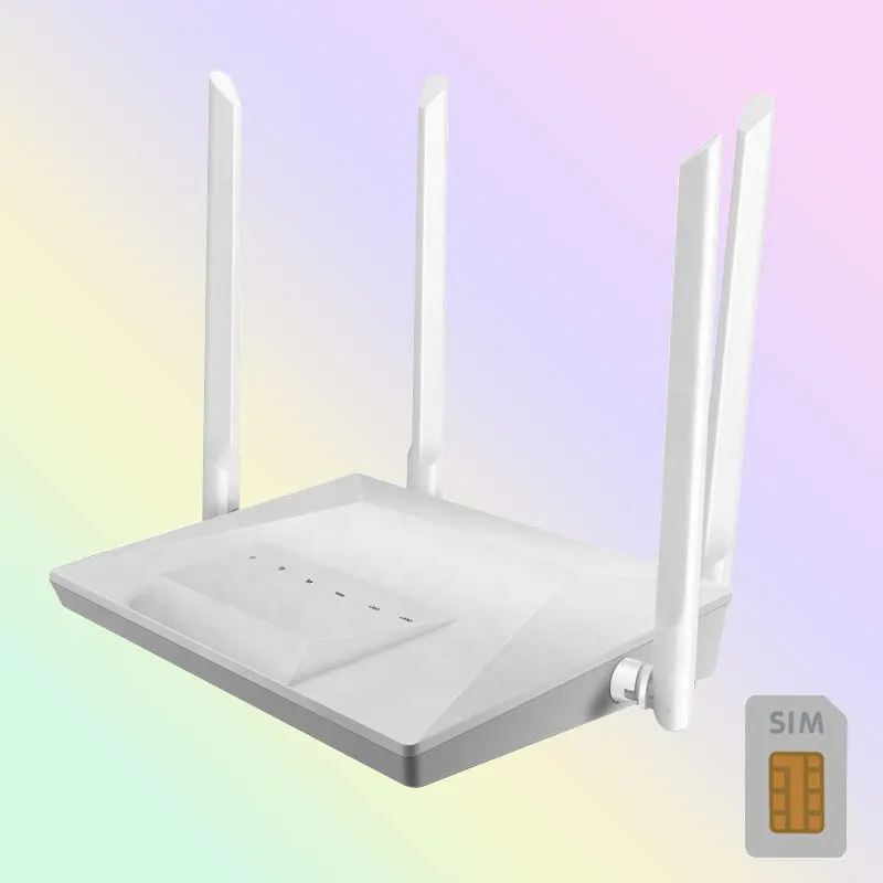 

High Power Outdoor Ftth Wi-Fi Modem Mobile Wireless 4G Lte Cpe Wifi Router With Sim Card Slot
