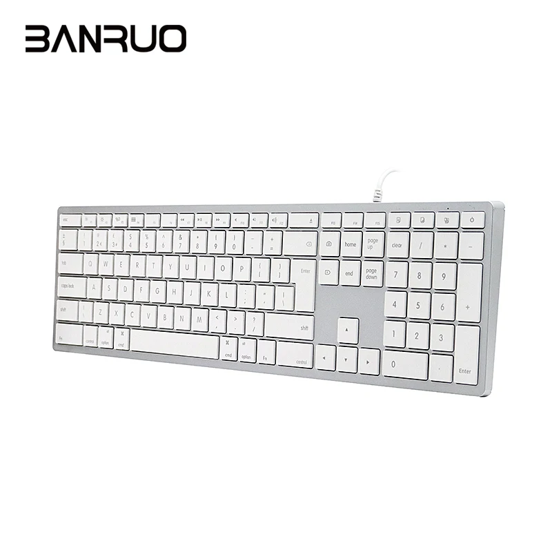 

COUSO Customizable Russian Waterproof White Office Computer Wired keyboard Portuguese Spanish Layout Office Keyboard Teclado