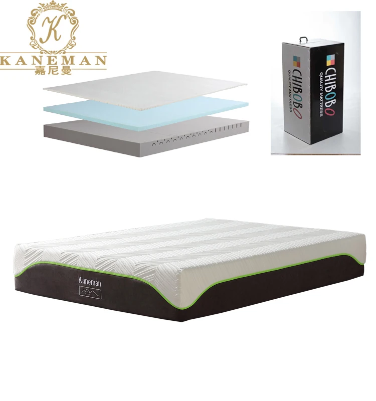 

10 inch rolled up natural latex king size sleeping foam mattress cool memory foam mattress in a box, Customized color