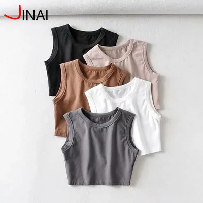 

Hot 2020 Gym Cute Workout Crop Tops for Women Athletic Workout Basic Stretchy Casual Scoop Neck Sleeveless Crop Tank Top, Color avaliable