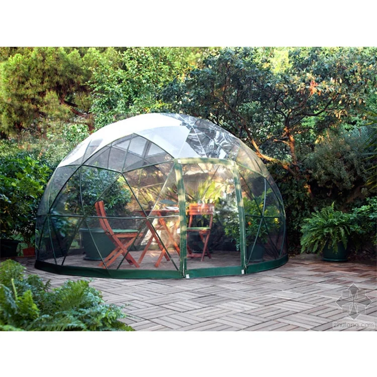 

High Quality Geodesic Tempered Glass Transparent Dome Tent House Cafe Restaurant