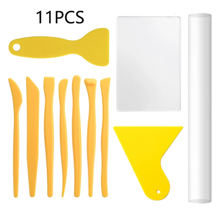 

11 Pcs Modeling Ceramic Pottery Kit Clay Tools for Carving Wood Sculpturing