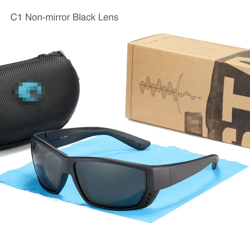 

2021 new men and women sunglasses outdoor fishing sports hiking polarized glasses tr90 frame silicone costain laserP580 logo