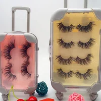 

New Style 3D Mink Lashes Small Suitcase Lash Box Eyelash Packaging